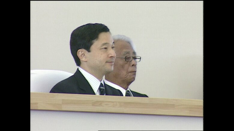 開会式に参加された皇太子さま