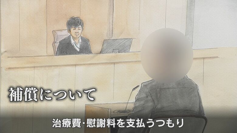 今後の補償について話す男