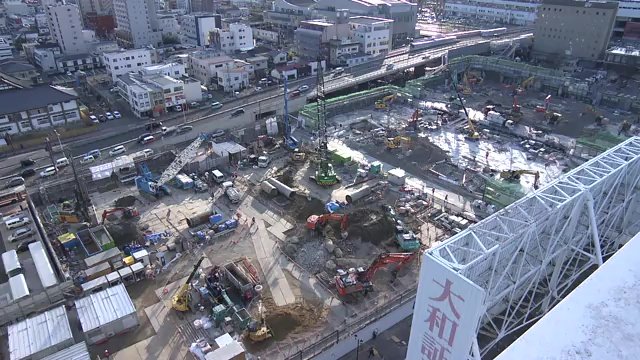 JR福島駅前の再開発　規模縮小と遅れ