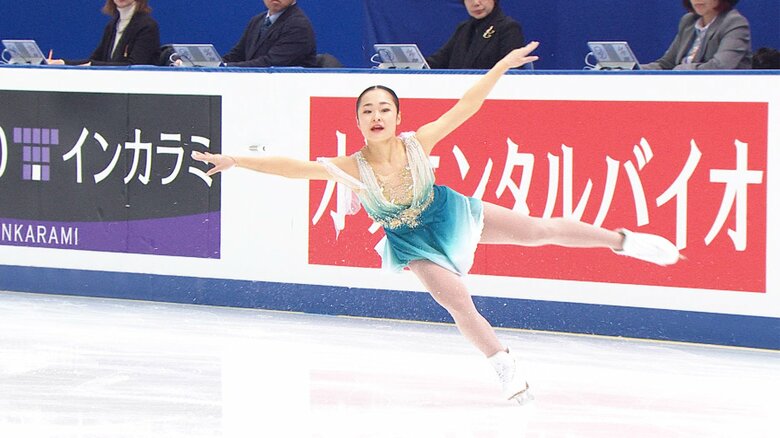 フリーでもトリプルアクセルと4回転に挑戦（2023年全日本）
