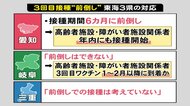 接種の“前倒し”東海3県で対応分かれる　愛知「間隔6カ月に」岐阜「前倒しできない」三重「考えていない」
