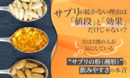 サプリが続かない理由は「値段」と「効果」だけじゃない？実は3割の人が気にしている“サプリの形（剤形）”と飲みやすさの本音