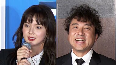 多部未華子&ムロツヨシ 黒スーツで登場もわちゃわちゃ? “みんなのボス”ムロ節炸裂、本音は「抱っこされたい」だけど…
