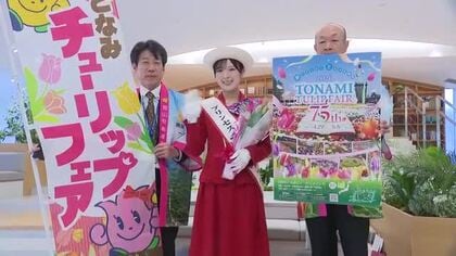 「300品種350万本」となみチューリップフェア開幕へPR　入場料値上げも30万人来場見込む