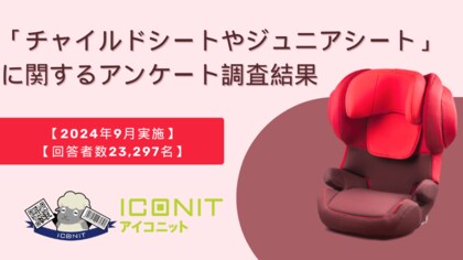 【2024年9月実施】【回答者数23,297名】「チャイルドシートやジュニアシート」に関するアンケート調査結果