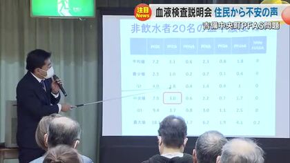 吉備中央町のＰＦＡＳ問題…血液検査で約９割が米指針値上回る　結果説明会で住民から不安の声【岡山】