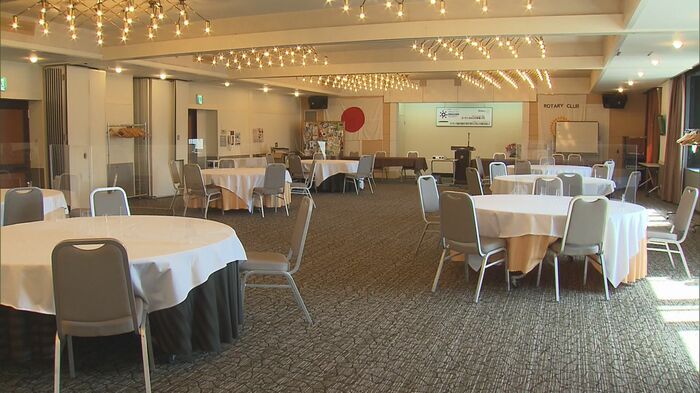 昭和28年創業・老舗飲食店「ささや」の宴会場(長野県上田市)