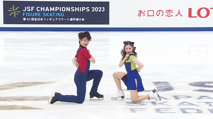 リズムダンスでは『スーパーマリオブラザーズ』を披露(2023年全日本)
