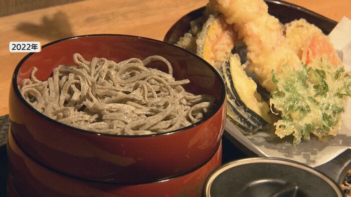 こだわりの歯ごたえのあるそばが完成