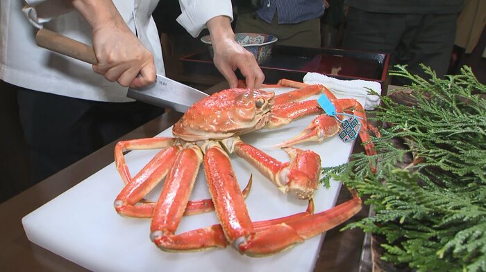 鮮やかな色にゆであがった輝