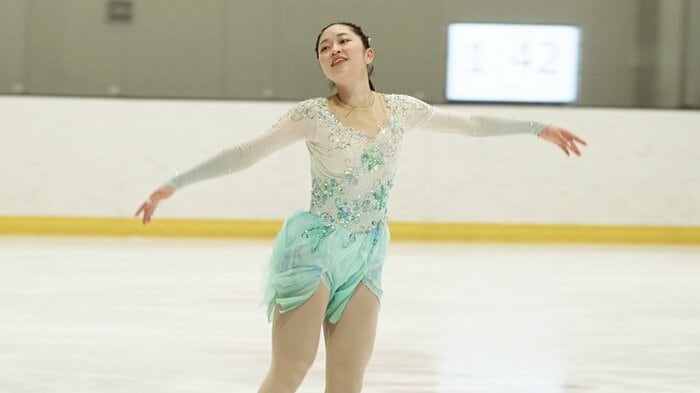 ショートで完成度の高い演技を披露した江川マリア