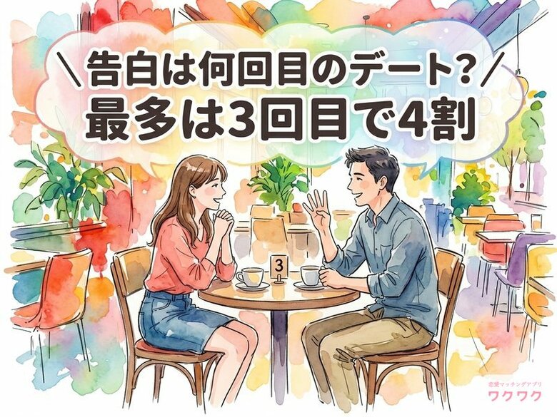 【男女520人に聞いた】告白は「3回目のデート」が42%！女性の29%は「それ以上」、あなたは何回目で動きますか？