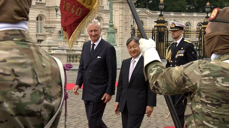 ベルギーでの歓迎式典　日本時間6月23日