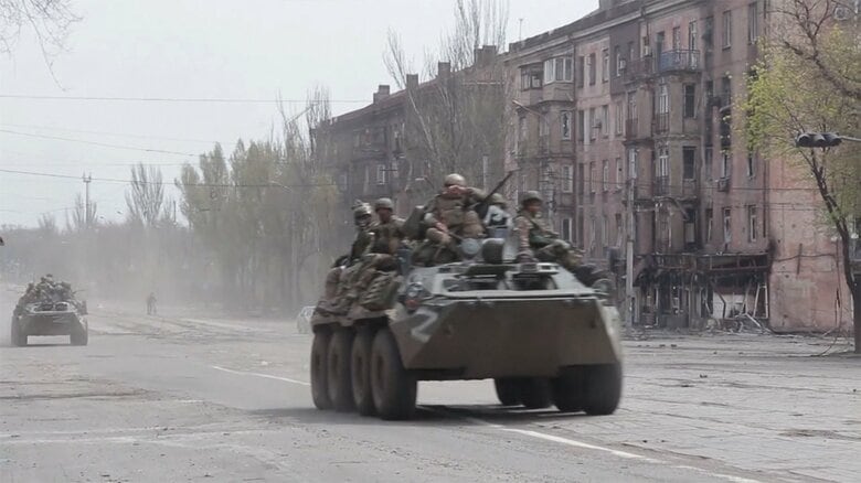 ウクライナに侵攻するロシア軍