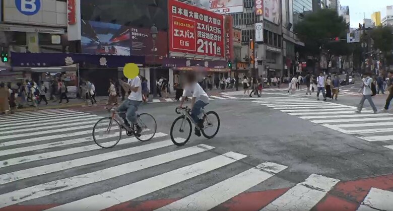 携帯電話使用のながら運転