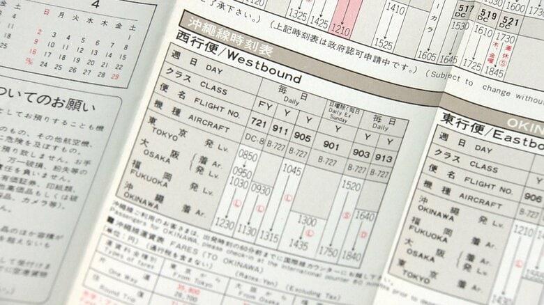 1972年4月の時刻表