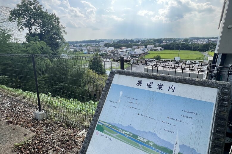 弾右衛門の屋敷があった付近からの藩内の眺望