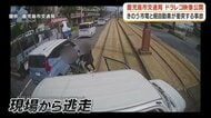 衝突から10秒で3人逃走　軽自動車が市電に突っ込む一部始終をドラレコが記録　鹿児島市