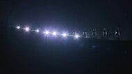 野外ステージで舞台芸術を鑑賞する黒部シアター　ノイズム・カンパニー・ニイガタが「春の祭典」を上演