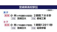 宮崎県高校駅伝 小林高校がアベック優勝 京都での全国大会出場決める