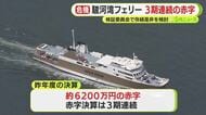 駿河湾フェリー　3期連続の赤字　検証委員会で存続是非を検討