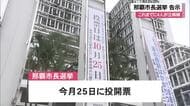 那覇市長選挙きょう告示　豊見城市長選も