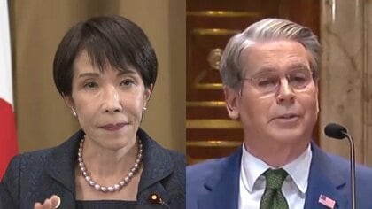高市総理とアメリカのベッセント長官会談へ　米中首脳会談前に中国への認識すり合わせ、中東情勢でも日米連携を確認