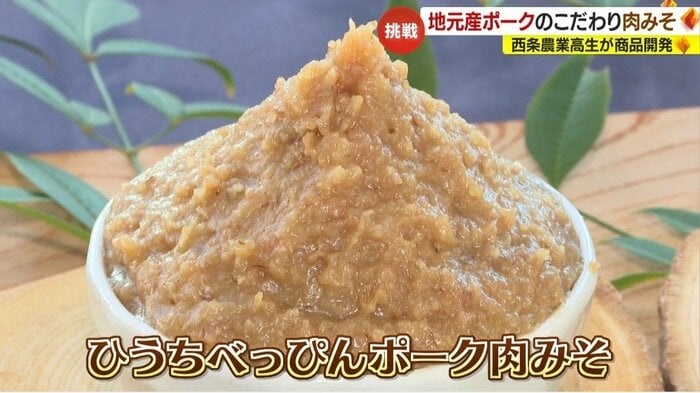 完成した「ひうちべっぴんポーク肉みそ」