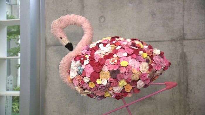 フラミンゴをモチーフにした作品『綺鳥―イロドリ―』