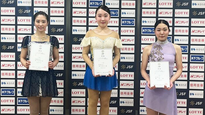 東北・北海道選手権シニア女子表彰台