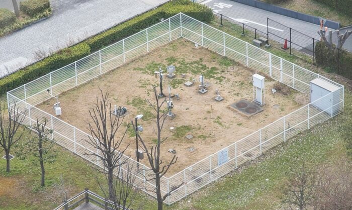 大阪管区気象台のアメダス観測地点(大阪市)