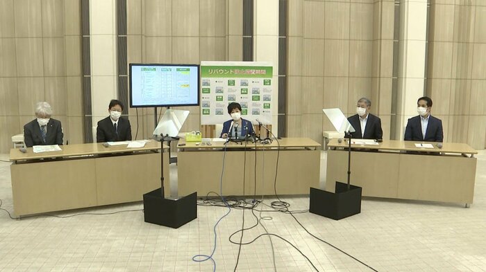 飲食店に対して、喚起・客同士の距離・マスク着用の徹底を訴えた