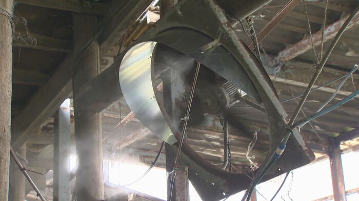 新たに導入したミスト噴射システム