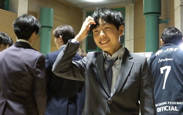 抽選会で最終滑走を引いた木村碧一