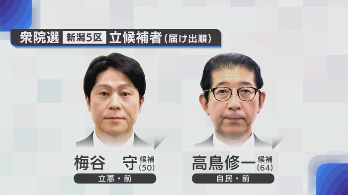 新潟5区 立候補者