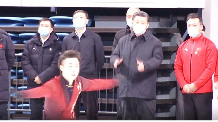五輪会場を相次いで視察する習近平国家主席