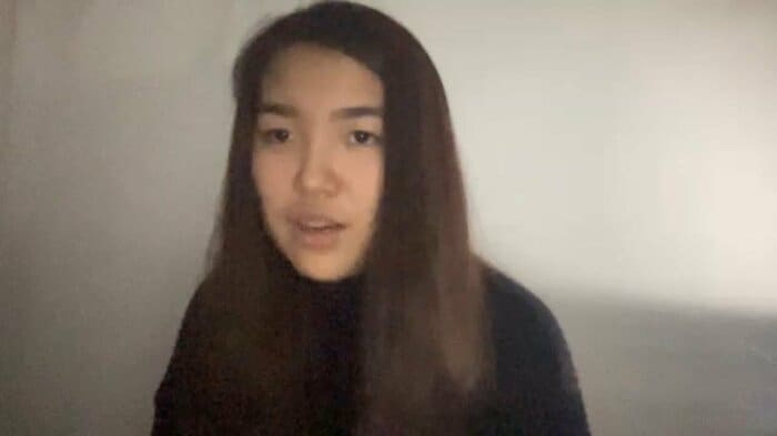 キエフ在住の日本人記者 寺島朝海さん(21)