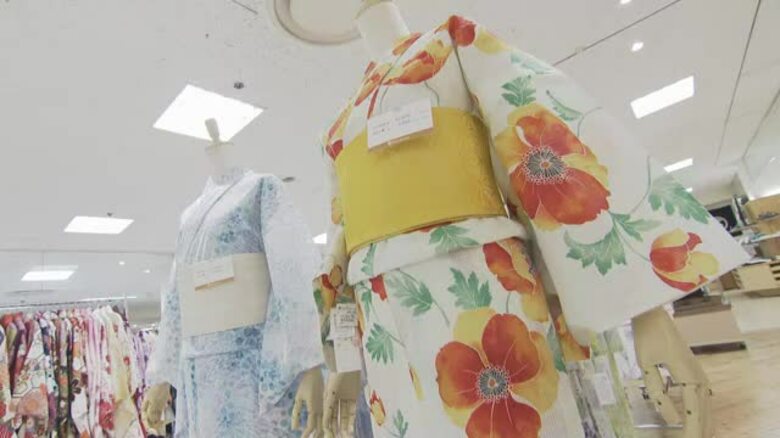 着付けに慣れてなくても大丈夫！ポイントは「お手軽」２０２５年の「浴衣」売れ筋商品は？【岡山】｜FNNプライムオンライン