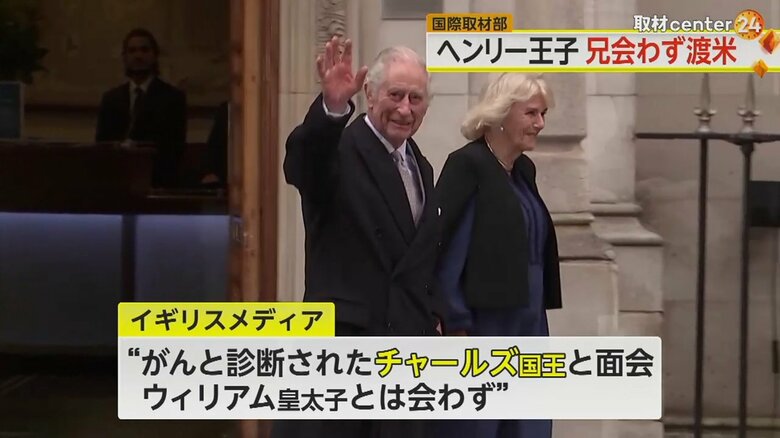 がんであることが公表されているチャールズ国王