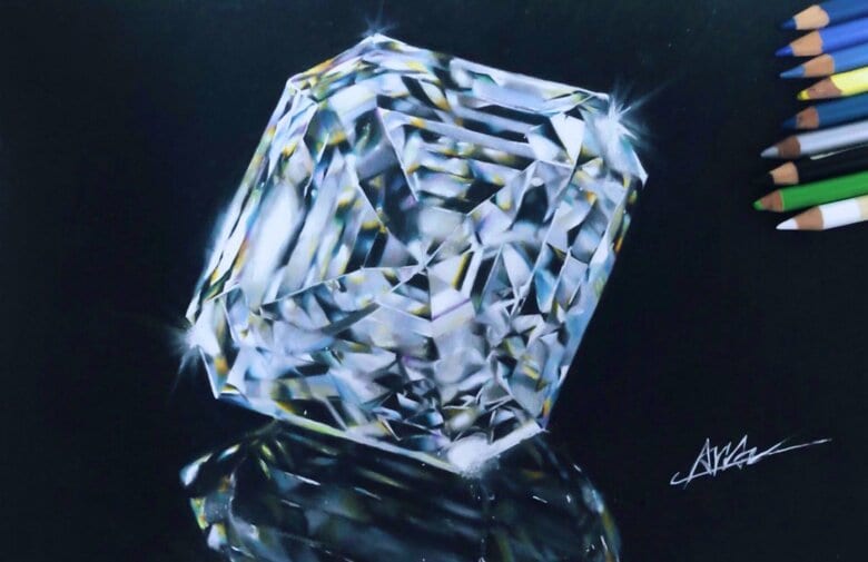 2021年に描いたダイヤモンド（提供：ARIAさん）