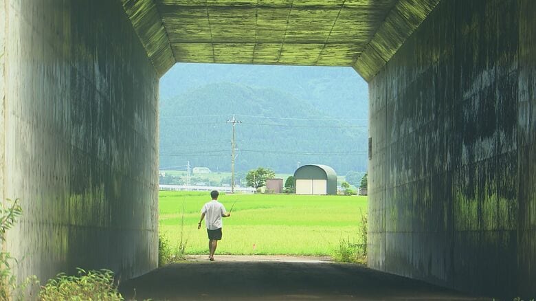 メンバーがはしゃいでいた高架下