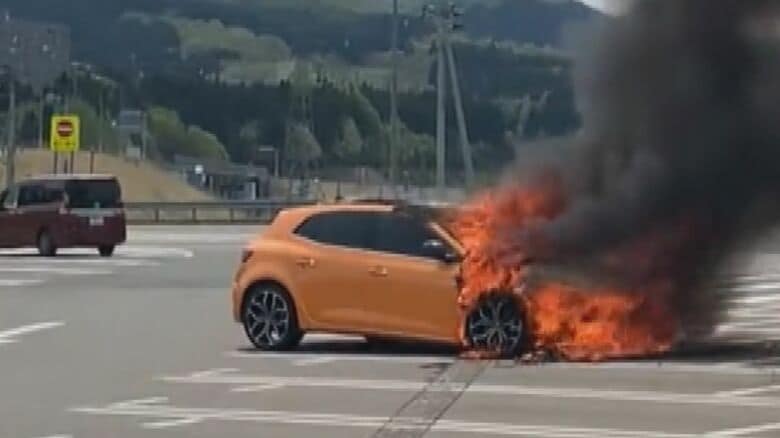 【視聴者提供】 関越道・下り線の塩沢石打サービスエリア（4月23日）