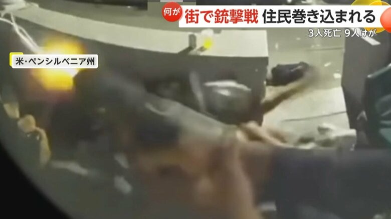 連射で火を吹く銃口