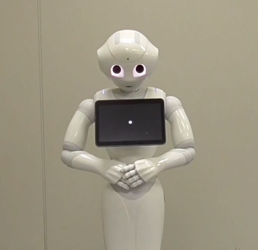 ロボット1台で謝罪（提供：国際電気通信基礎技術研究所）