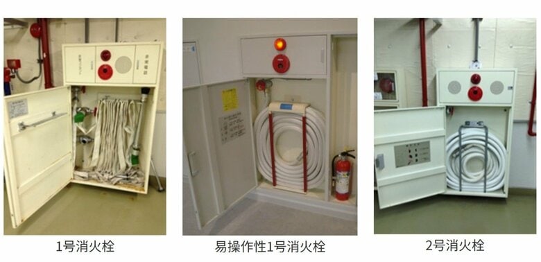 屋内消火栓の主な種類