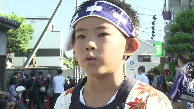 網打船頭の古賀優多くん