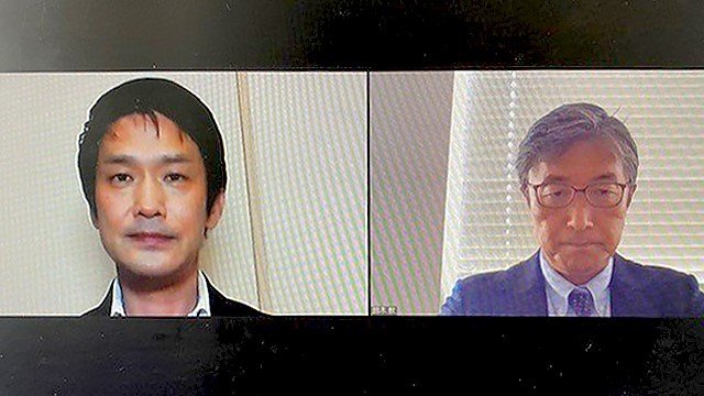 在宅の小川氏にオンラインでインタビュー