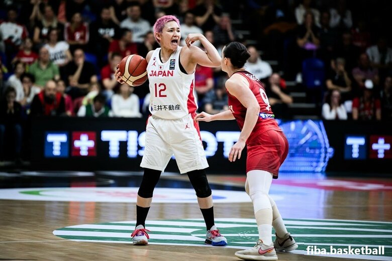 ハンガリー戦での吉田亜沙美選手（現地9日、ハンガリー・ショプロン）