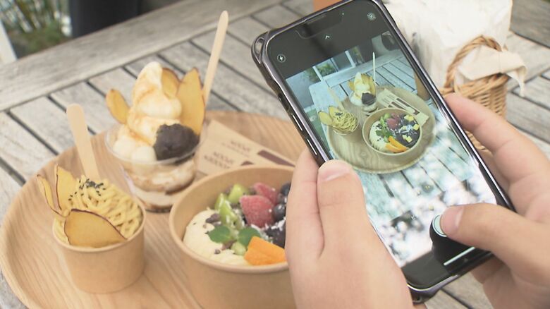 「映え」写真の撮影開始