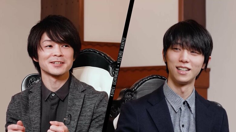 「2020年の全日本選手権がゾーンが一番深かった」と話す羽生（右）